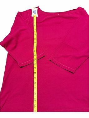 Avenue Women’s 'plus Fuchsia 3/4 Sleeve Tee